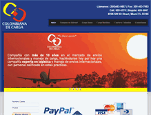 Tablet Screenshot of colombianadecarga.com
